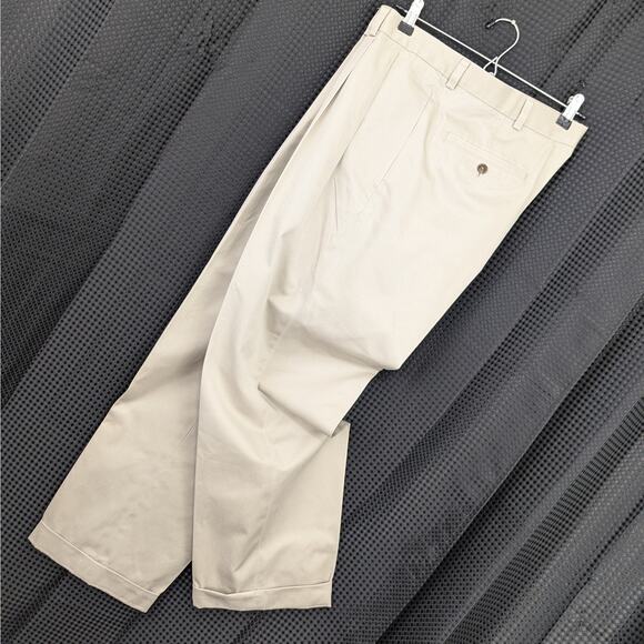 Brooks Brothers Other - BROOKS BROTHERS! COOL TAN PLEAT FRONT, CUFFED CHINO'S, PANTS, SLACKS! SZ 36/32